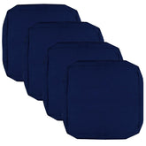 FLYMEI front view of four navy blue cushion covers showing pack and color, protects seats