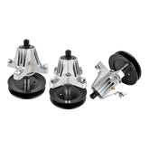 Flynsu front view spindle assembly showing mounting face and shaft for accurate fit