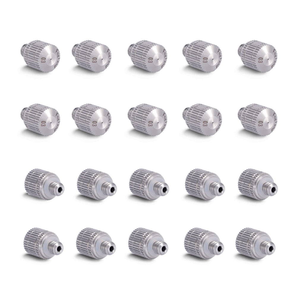 Fogland front packaging with 20 nozzles showing set and benefit of ready replacement