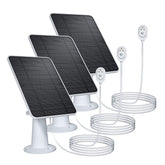fohoa front view of three solar panels showing compact kit and continuous power