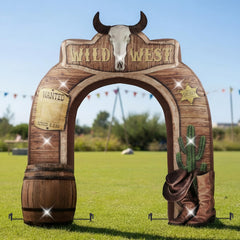 Foilswirl front view arch showing Western entrance and attention-grabbing height