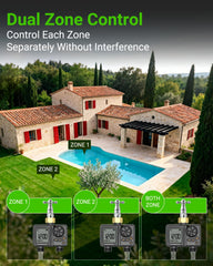 FOREDA large LCD display and buttons for quick programming outdoors