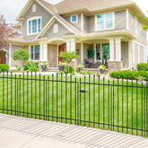 FOREHOGAR assembled fence front view showing full bundle and curb appeal