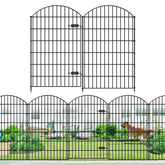 FOREHOGAR front view of gate and four fence panels showing complete kit benefits