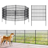 FOREHOGAR front view of assembled fence panels showing clean boundary and protection