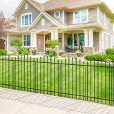 FOREHOGAR front view of full six-panel fence showing neat border and curb appeal