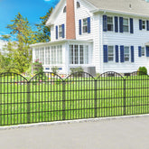 FOREHOGAR front view of five-panel fence showing clear yard boundary and neat appearance