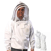 FOREST BEEKEEPING SUPPLY jacket front view showing full coverage and breathable cotton