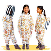 FOREST BEEKEEPING SUPPLY front view of kid bee suit showing full-coverage protection