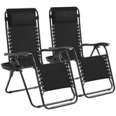 Foristrail two black chairs front view showing dual recliners and benefits of paired seating
