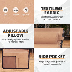 Foristrail detachable memory-foam pillow providing neck and lumbar comfort
