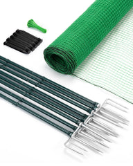 Forvenora front packaging showing full temporary fence kit and easy setup benefit