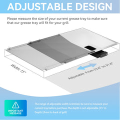 FORYEYC catch pan close-up with porcelain coating for easy cleaning