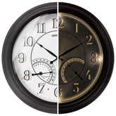 FOUNTAIN DESIGNS front view illuminated outdoor clock shows clear numbers and style