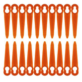 FourShow front pack showing 100 blades and compatibility with STIHL models