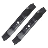 Fourtry front view of blade pack showing two replacement blades and product label benefits