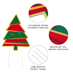Fovths stake topper ornaments featuring festive designs that enhance holiday charm