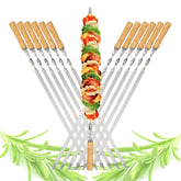 FOWUTAS full 12-piece skewer set front view showing size and capacity benefit