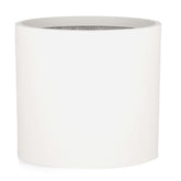 Fox & Fern front view matte white planter showing clean silhouette and curb appeal