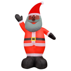 Fraser Hill Farm front view inflatable Santa lighting your yard warmly