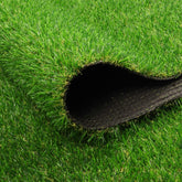 FREADEM front view of full artificial grass rug showing green appearance and curb appeal