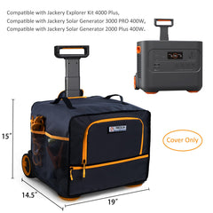 FRECOLSH rear opening aligned to Jackery charging port for in-cover charging
