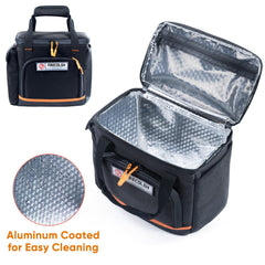 FRECOLSH open top with mesh pocket organizing cables for quick access