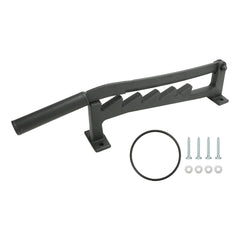 Frezon front view mounted splitter showing compact stable design and safe operation