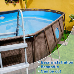 Frienda installed cove inside pool wall demonstrating liner stability
