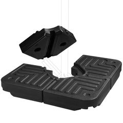FRUITEAM front view of square umbrella base showing stability benefit