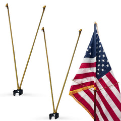 Frunke front view of gold metal spreader showing polished finish and professional look