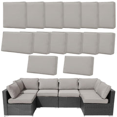 Frxeyaliz front view of full 14-piece cover set showing neat organized packaging and coverage