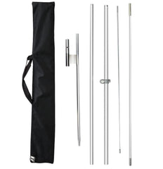 FSFLAG front view of full assembled pole showing quick setup benefit