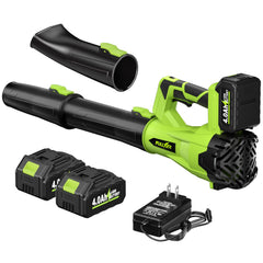 FULLYEA blower front view showing compact design and easy controls for fast cleanup
