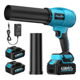 FULLYEA front view showing compact blower and removable tube for easy storage