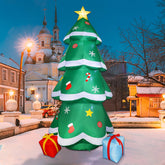fulong 10ft tree front view showing full height and festive design benefit: strong curb appeal