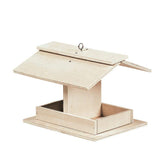 Fun Express front view of assembled bird house showing size and hanging benefit