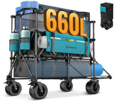 FUNDANGO front view fully loaded showing extra capacity and easy access