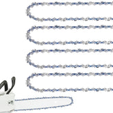 FUNKYWOO front view of four 20-inch chains showing package and fit information benefit durable spares