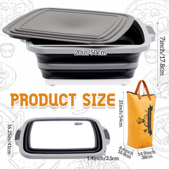 Funnymoom collapsed prep tub flat for compact storage and easy transport