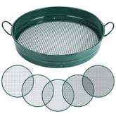 Funnymoom front view showing full sifter and benefit of large screening capacity