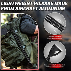 FUSIONKEI pick axe handle texture with anti-slip grip for secure comfortable use