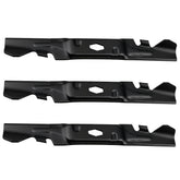 Fxsmgdy front view of 54-inch mulching blade set showing fit and balance benefit