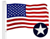 G128 full front view of 4x6 flag showing vibrant colors and clear stars