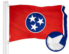 G128 flag front full view showing vivid Tennessee design and durable display