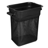 Gabasinover front view of lawn tractor bagger container showing fit and benefit