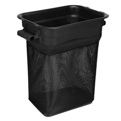 Gabasinover front view of lawn tractor bagger container showing fit and benefit