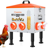 GADFISH front view of metal feeder showing durable design and large capacity