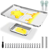 GAMPLAE front view assembled grease tray showing full fit and durability