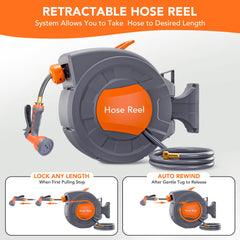 GAOMON close-up of 9-function nozzle showing spray versatility for tasks